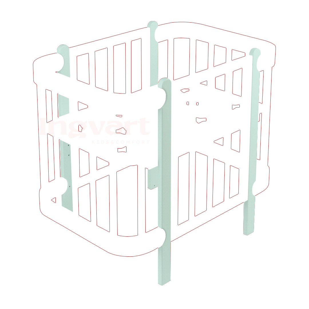 NIKA Kinderbettbeine, mintfarben