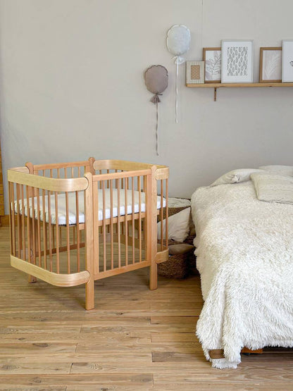 NIKA SLIM 5-in-1 Babybettchen, Graphitfarbe