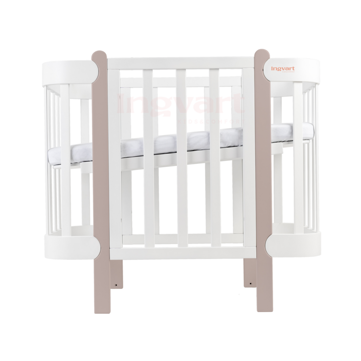 NIKA 5-in-1-Babybett, Farbe Grau