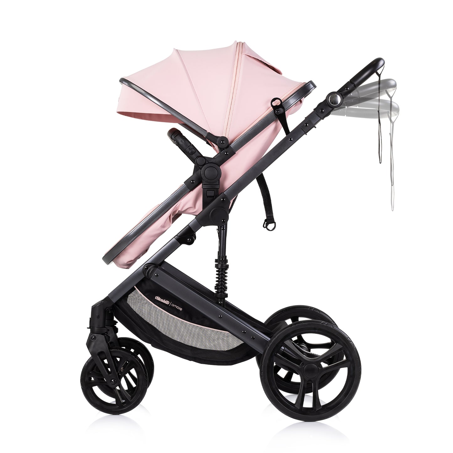 3-in-1 VERWANDELBARER KINDERWAGEN „AMORE“ PUDERROSA