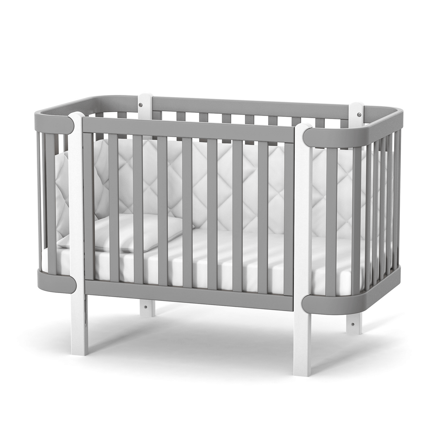 Veres Monaco Babybett (120x60 cm) - Premium Luxus Kollektion, sicher & multifunktional