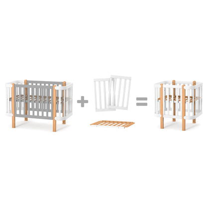Veres Umbausatz für das Babybett Veres Monaco zum Mini-Bett (80x60 cm)