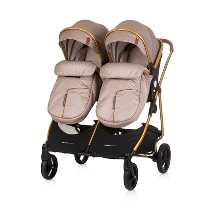 KINDERWAGEN FÜR ZWEI KINDER DUO SMART GOLDBEIGE