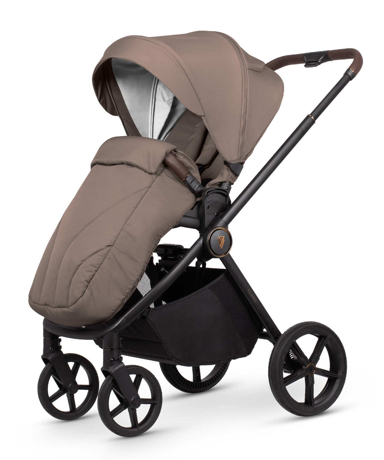 VENICCI CLARO „ALMOND“ - 3-in-1 Kinderwagen + TIAGO AUTOSITZ