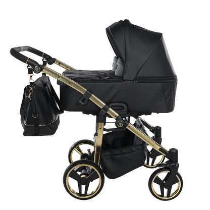 Zwillings-/Geschwisterwagen JUNAMA DUO V3 - ECO BLACK