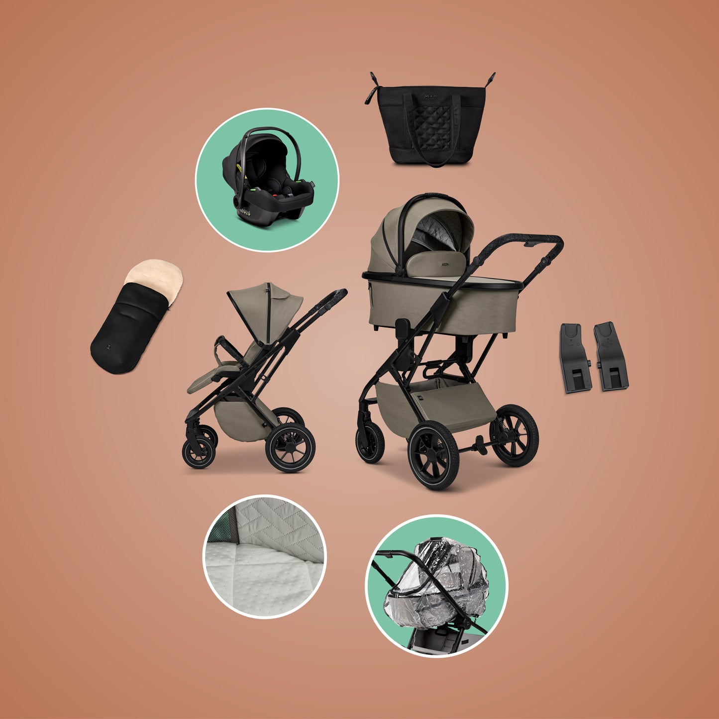 MOON PIU MAXI SET - mud