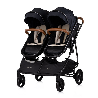 KINDERWAGEN FÜR ZWEI KINDER DUO SMART BLACK