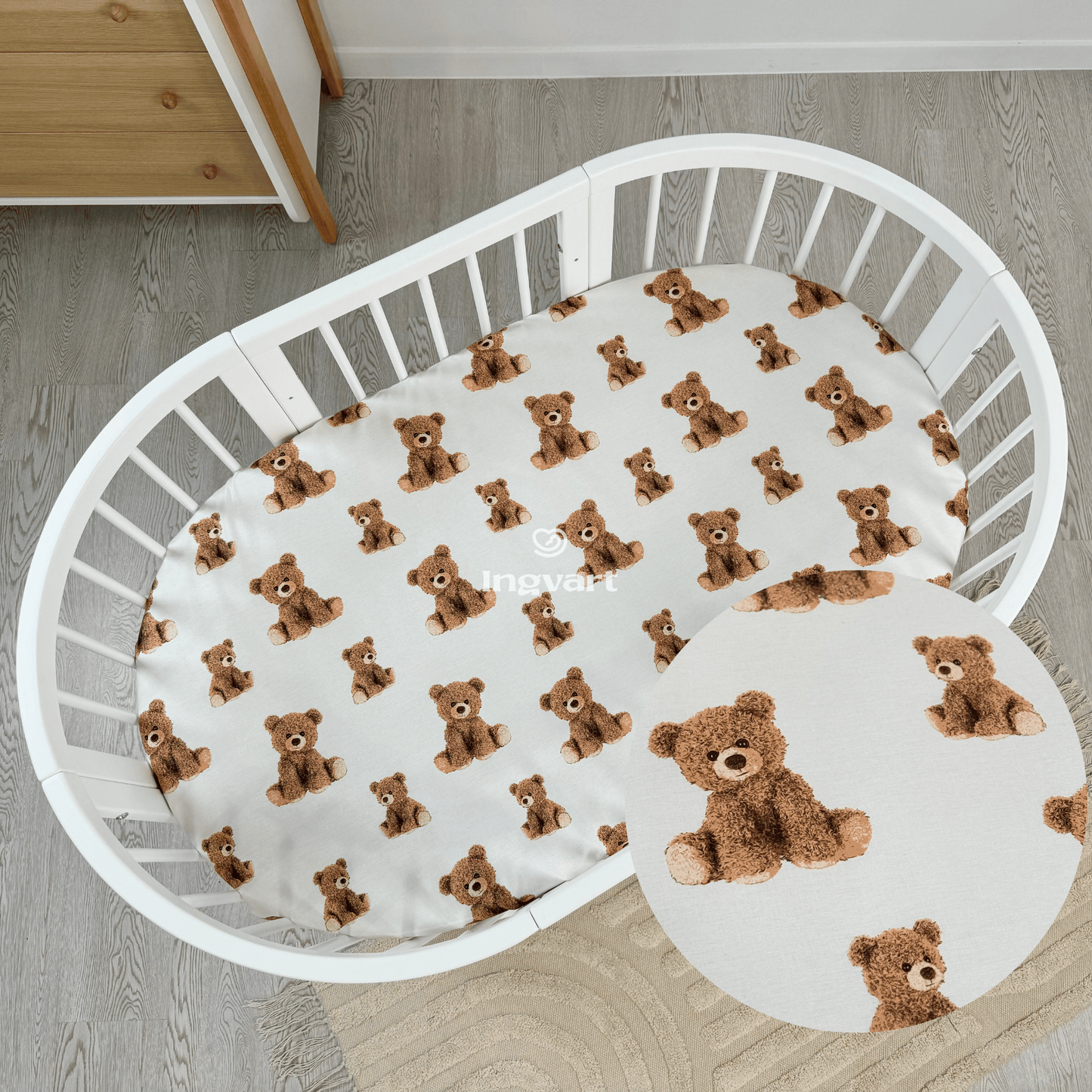 Baumwolllaken „Große Bären“ (60x72 cm)