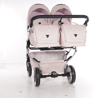 Zwillings-/Geschwisterwagen JUNAMA DUO V3 - ECO PINK