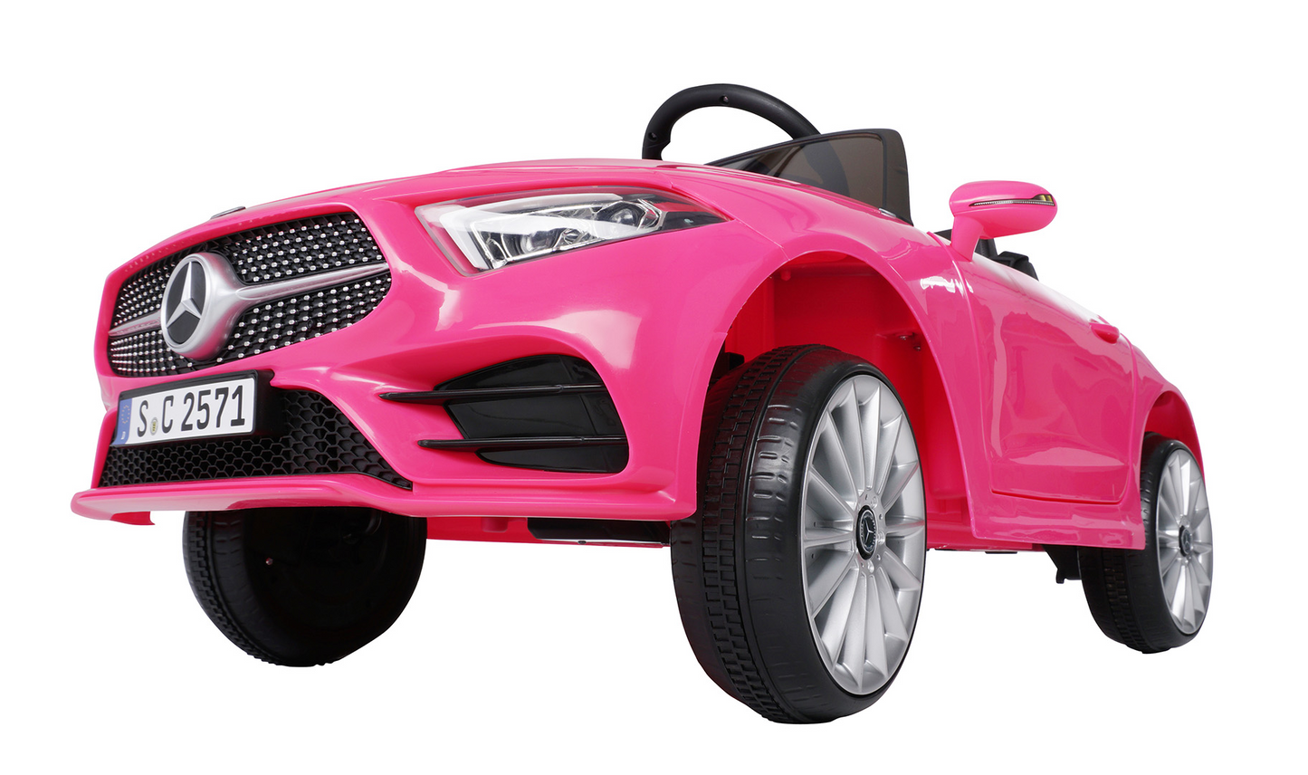Kinder-Elektroauto Mercedes-Benz CLS 350 Coupé, lizenziert, 2 x 20 Watt Motoren, LED-Scheinwerfer
