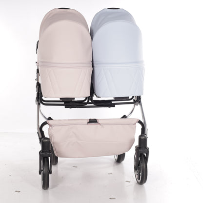 Zwillings-/Geschwisterwagen JUNAMA DUO V3 - ECO PINK/BLAU