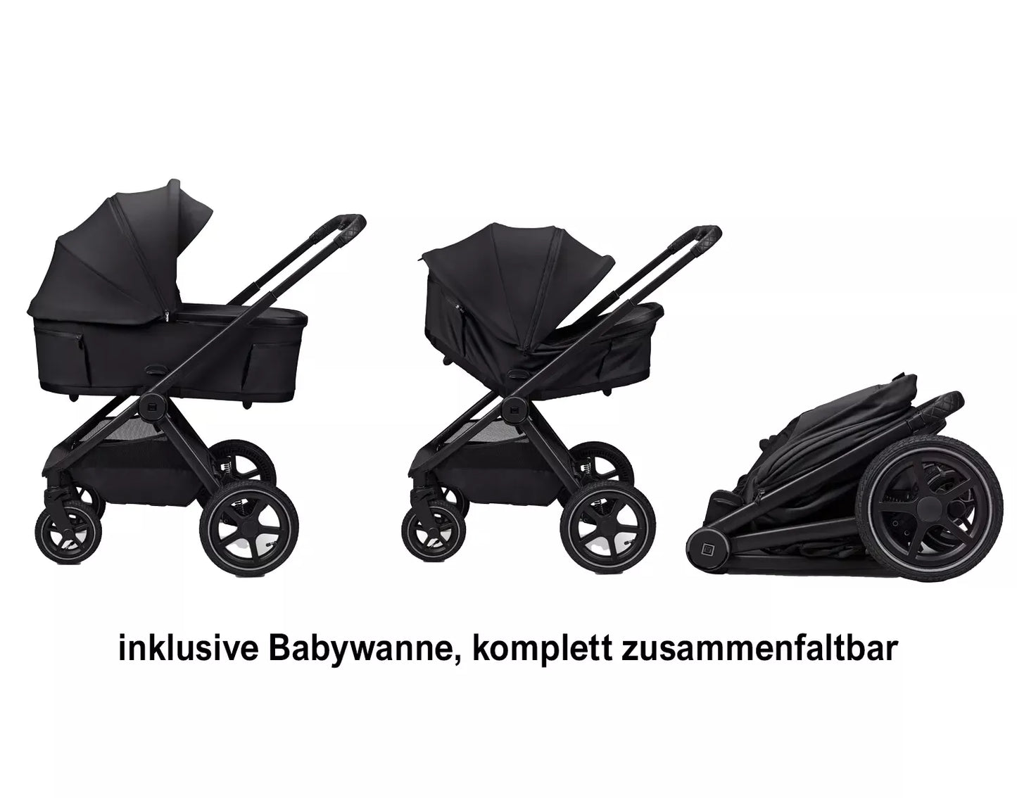 MOON GIO FOLD AIR KOMBI-KINDERWAGEN - ONYX