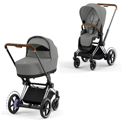 CYBEX e-PRIAM Set Gestell in Chrome Brown - Mirage Grey