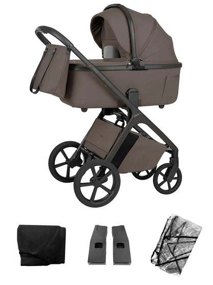 CARRELLO VECTOR F CRL-6700 - mit faltbarer BABYWANNE - KOA BROWN