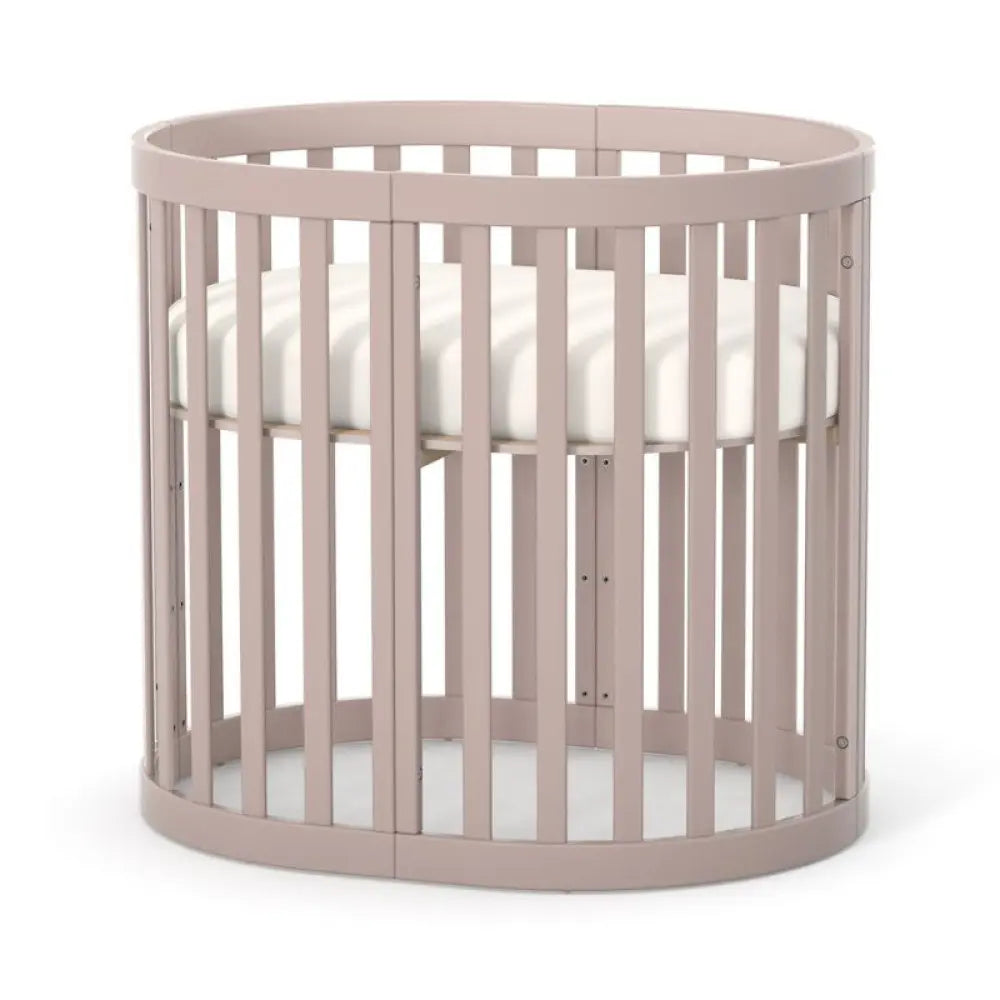 Veres Rom Ovale Babybett (90x70 cm) • Buche, antibakterielle Farbe mit Silberionen