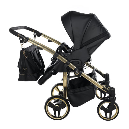 Zwillings-/Geschwisterwagen JUNAMA DUO V3 - ECO BLACK