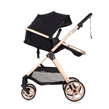 3-in-1 VERWANDELBARER KINDERWAGEN „VISTA“ BROMBEER