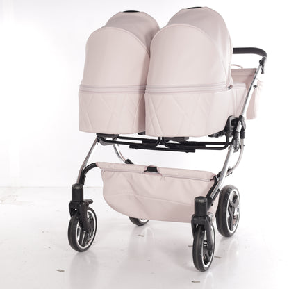 Zwillings-/Geschwisterwagen JUNAMA DUO V3 - ECO PINK