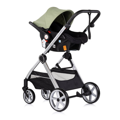 3-in-1 VERWANDELBARER KINDERWAGEN „VISTA“ BASILIKUM