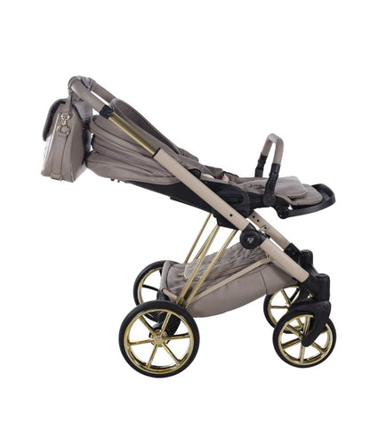 Junama Diamond Cubby Kombi-Kinderwagen - Cappuccino/Gold