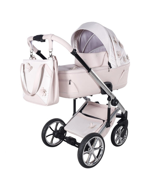 Junama Diamond Le Fleur Kombi-Kinderwagen - Pink