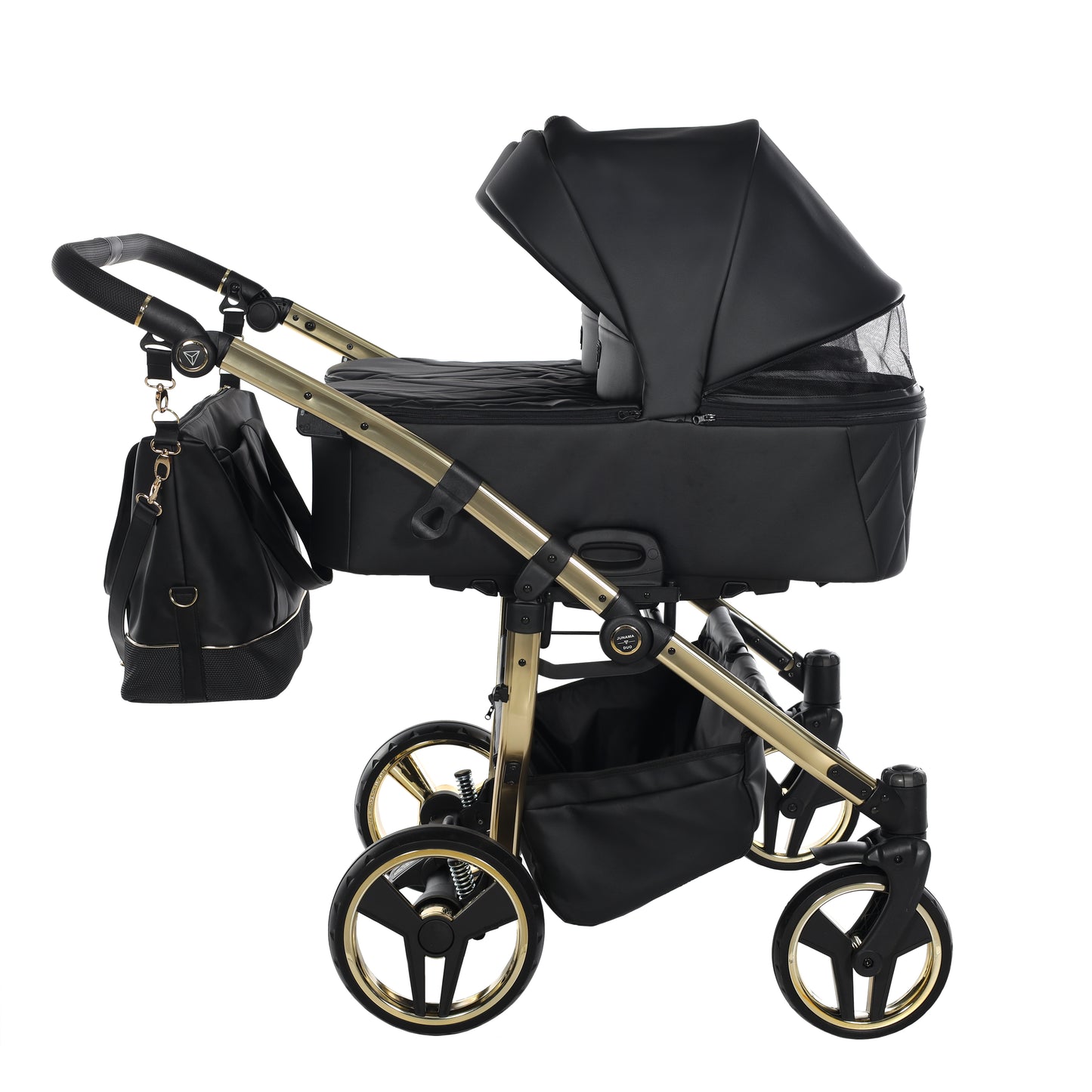 Zwillings-/Geschwisterwagen JUNAMA DUO V3 - ECO BLACK