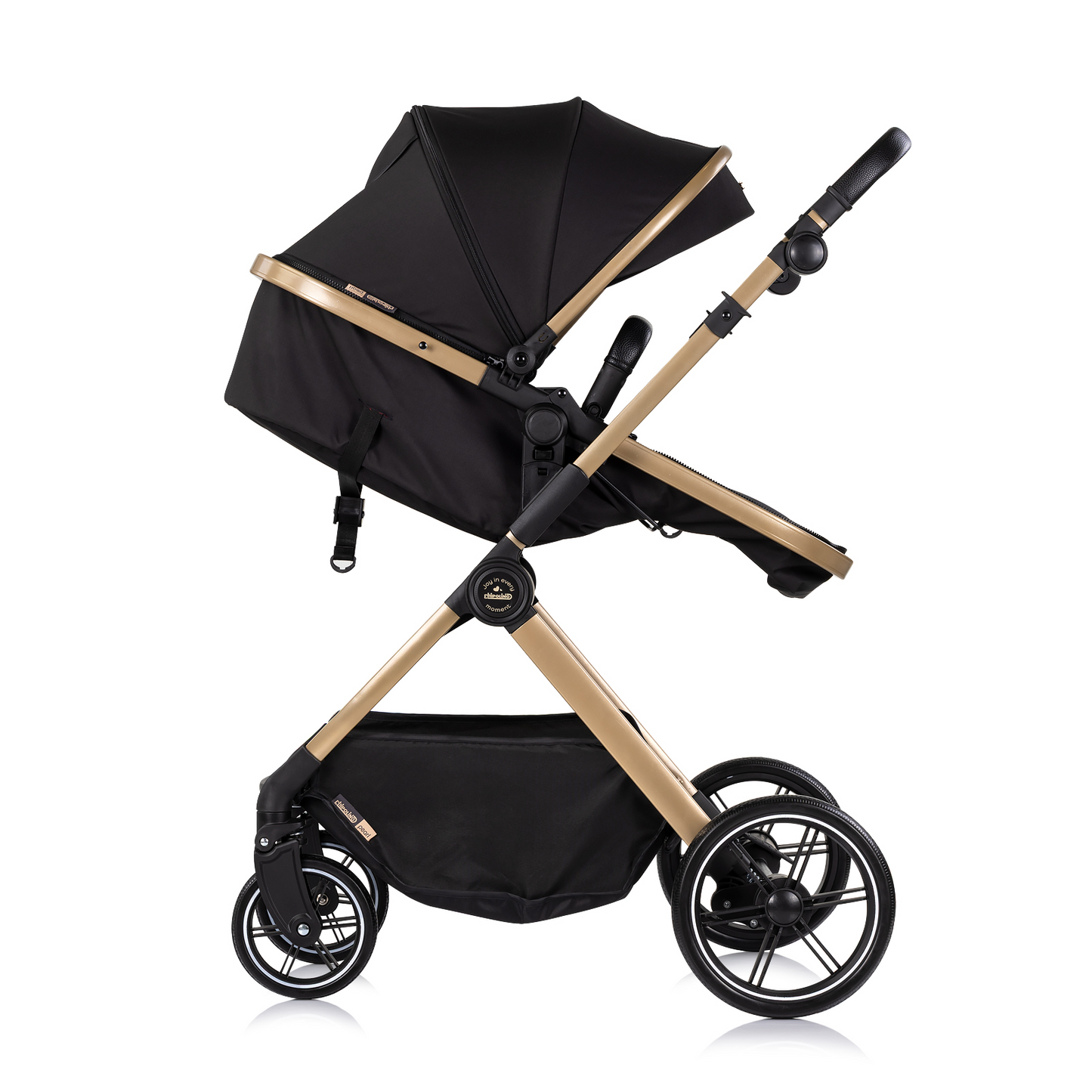 3-in-1 BABY-TRANSFORMATIONSKINDERWAGEN "PEARL" - NOIR