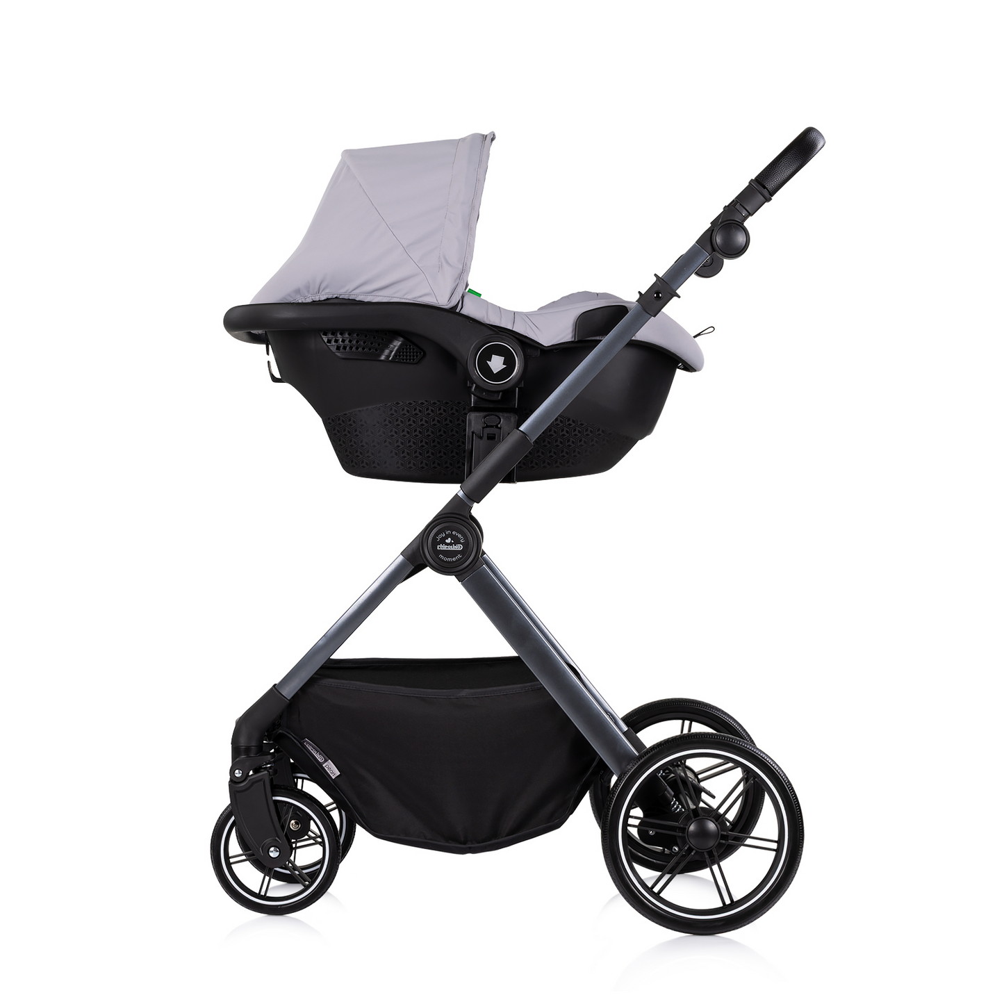 3-in-1 BABY-TRANSFORMATIONSKINDERWAGEN "PEARL" - PLATINUM