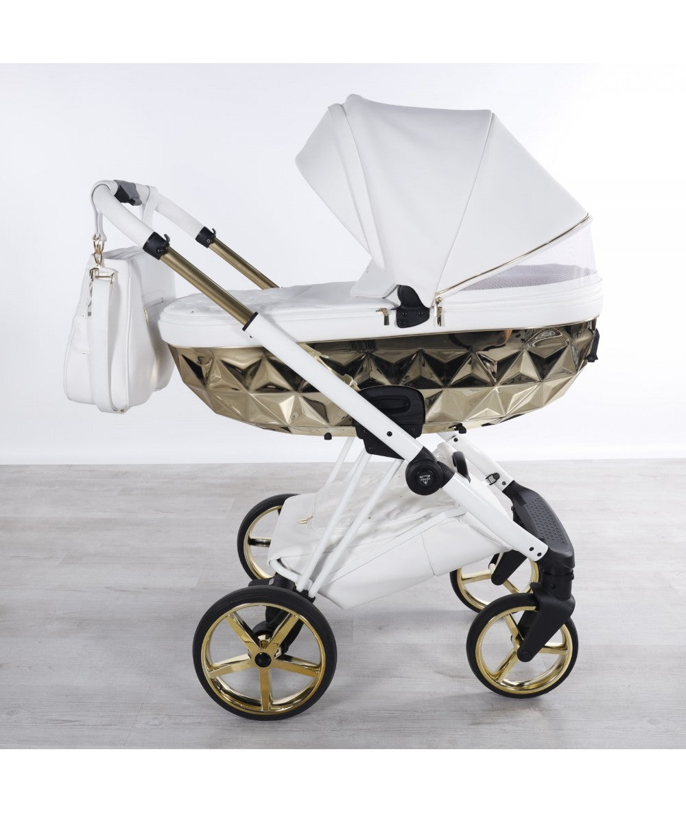 Junama Diamond Cubby Kombi-Kinderwagen - White