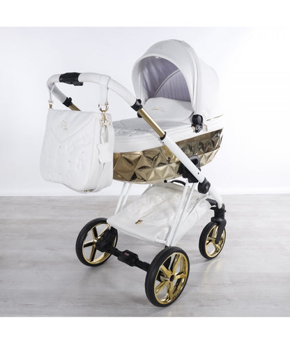 Junama Diamond Cubby Kombi-Kinderwagen - White