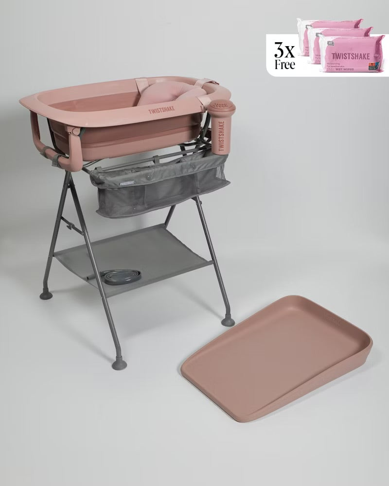 Luxus Bade- & Wickelset - PINK