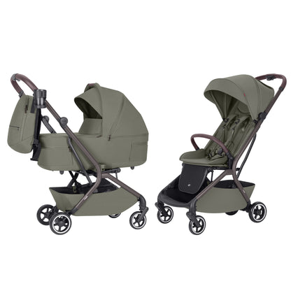 2-in-1 Kinderwagen „CARRELLO MAGIA“ - Malted Green