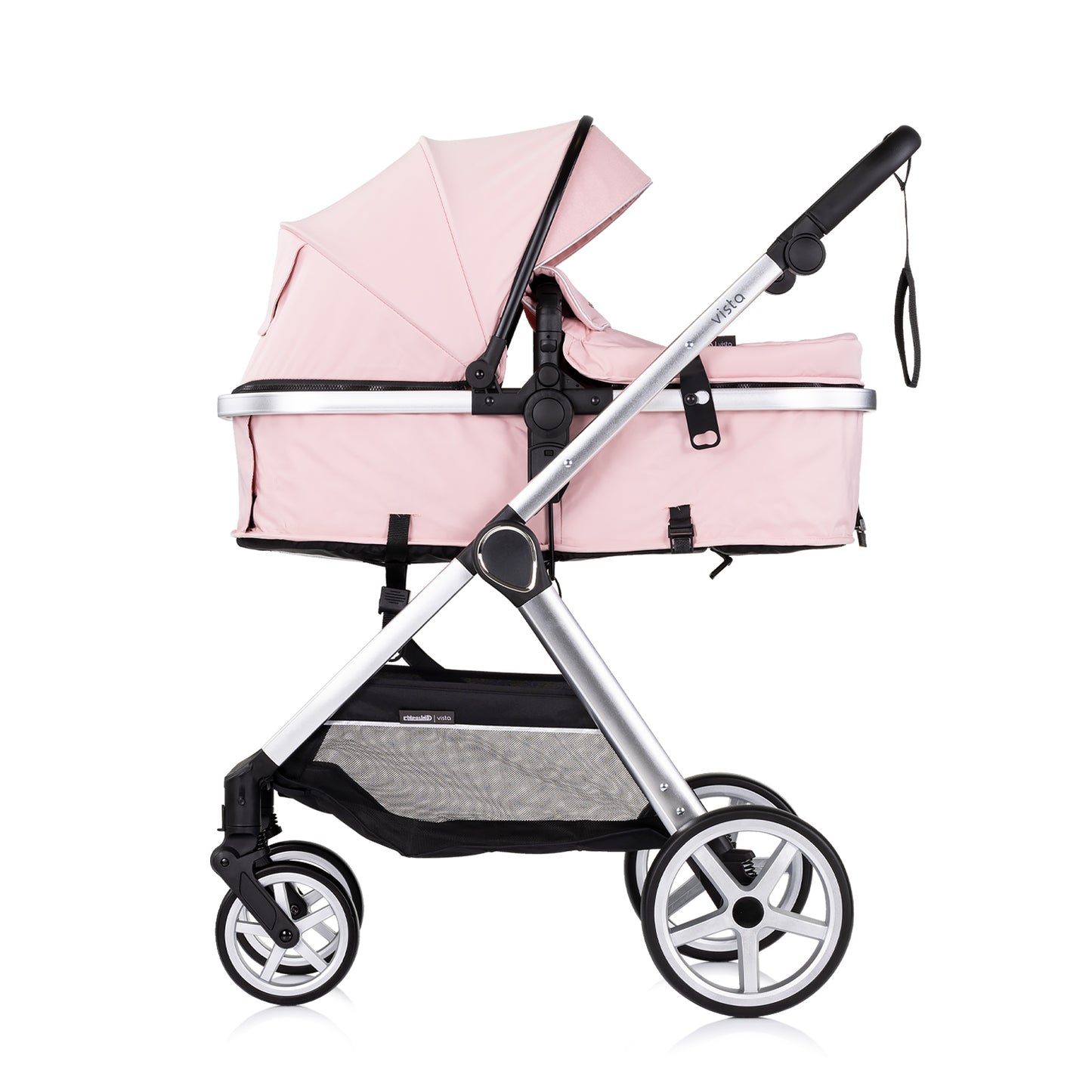 3-in-1 VERWANDELBARER KINDERWAGEN „VISTA“ MARSHMALLOWPINK