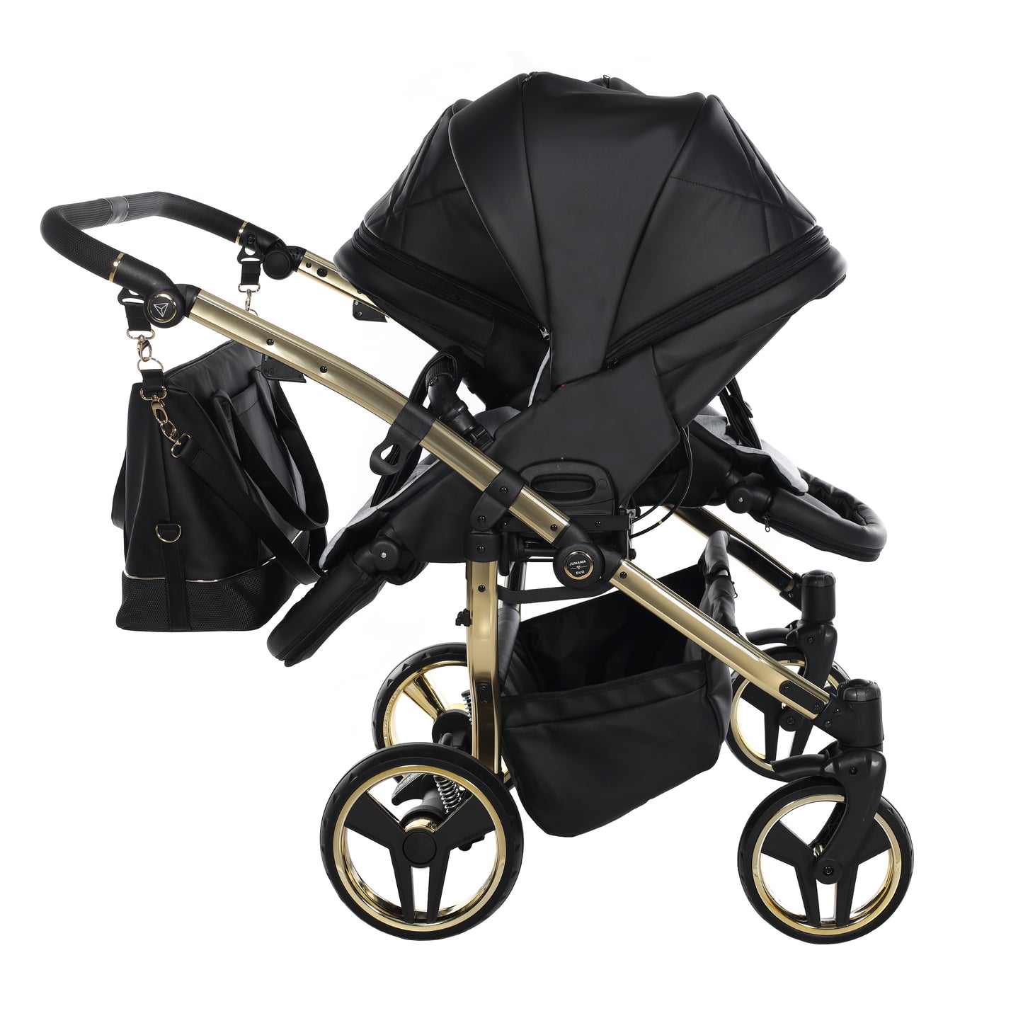 Zwillings-/Geschwisterwagen JUNAMA DUO V3 - ECO BLACK