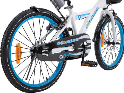 Kinderfahrrad Donaldo 20 Zoll, V-Brake-Bremsen, höhenverstellbar, Seitenständer, Korb