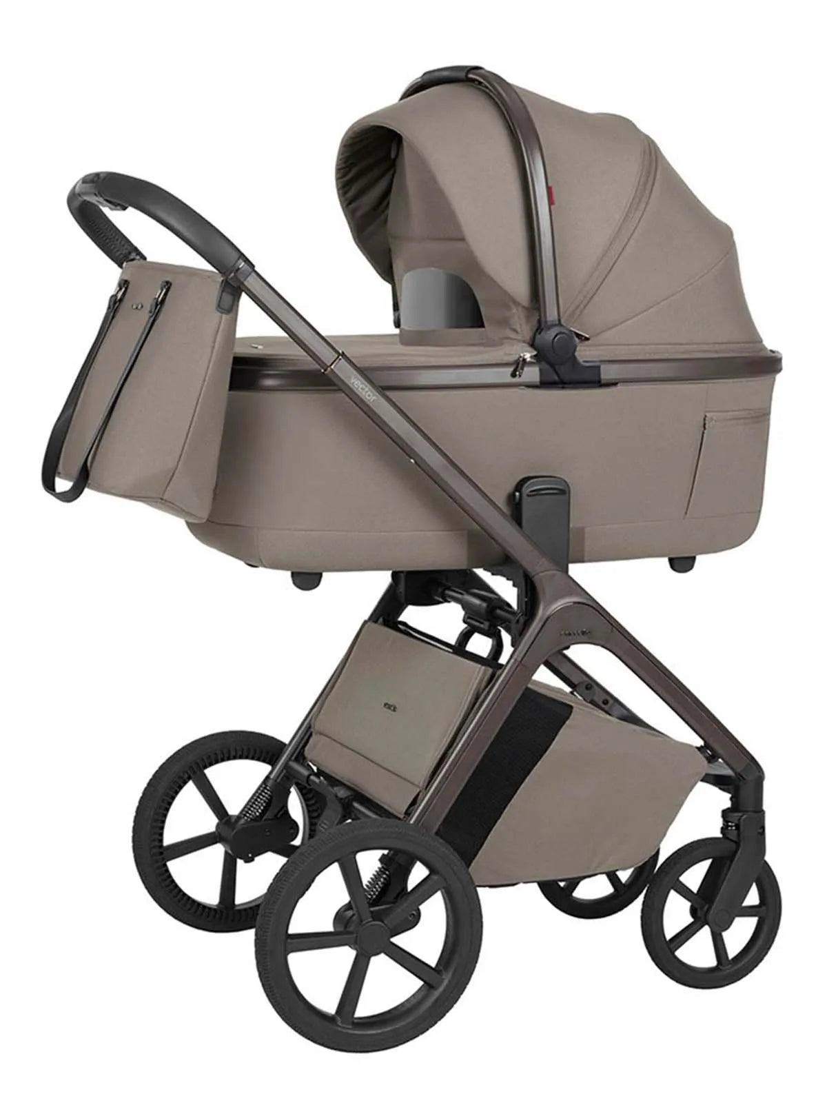 CARRELLO VECTOR F CRL-6700 - mit faltbarer BABYWANNE - FLANNEL BEIGE