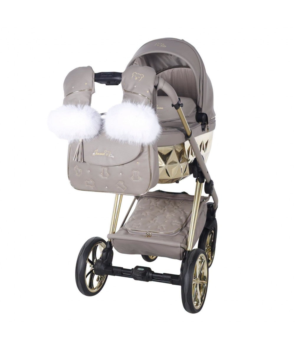 Junama Diamond Cubby Kombi-Kinderwagen - Cappuccino/Gold