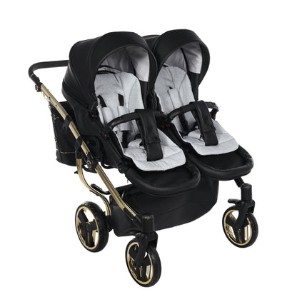 Zwillings-/Geschwisterwagen JUNAMA DUO V3 - ECO BLACK