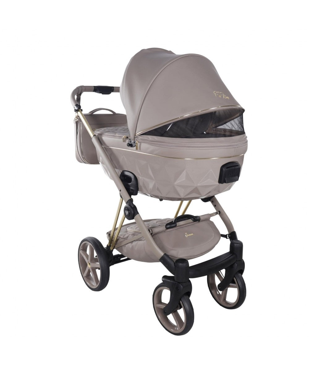 Junama Diamond Cubby Kombi-Kinderwagen - Cappuccino