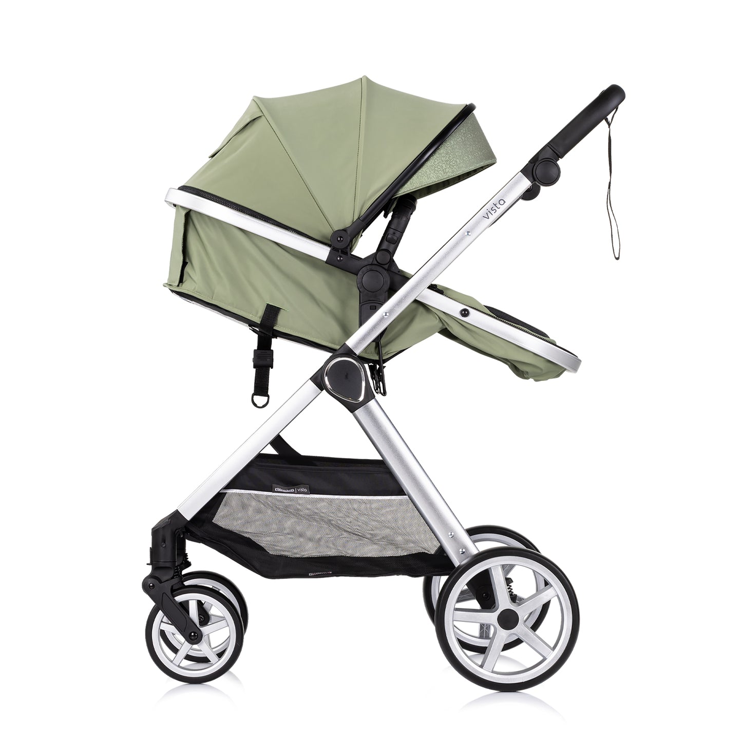 3-in-1 VERWANDELBARER KINDERWAGEN „VISTA“ BASILIKUM