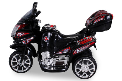 Kindermotorrad C051, Kinder-Elektro-Motorrad mit 12-Watt-Motor, LED-Scheinwerfer, 2-Gang-Getriebe