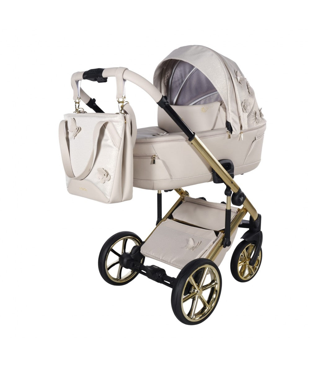 Junama Diamond Le Fleur Kombi-Kinderwagen - Beige
