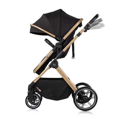 3-in-1 BABY-TRANSFORMATIONSKINDERWAGEN "PEARL" - NOIR