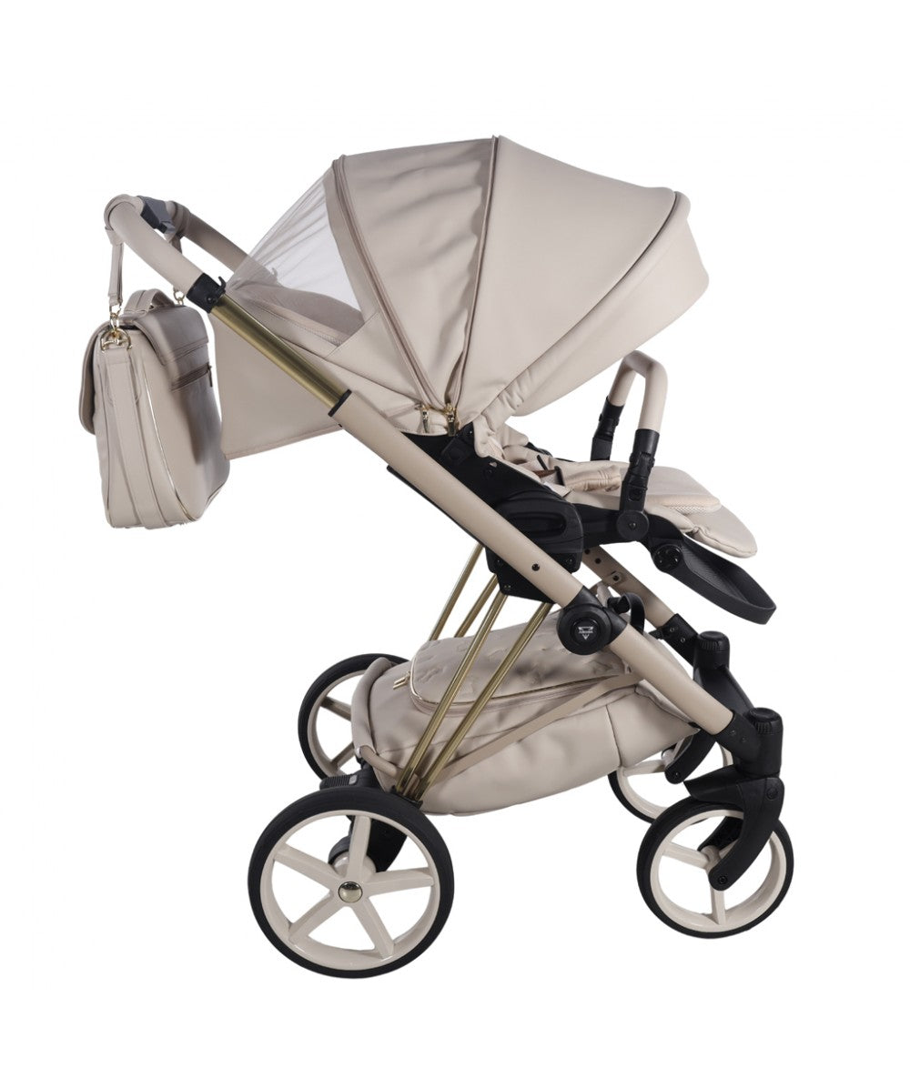 Junama Diamond Cubby Kombi-Kinderwagen - Beige/Gold