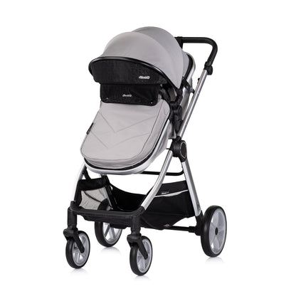 3-in-1 VERWANDELBARER KINDERWAGEN „VISTA“ CLOUDGREY