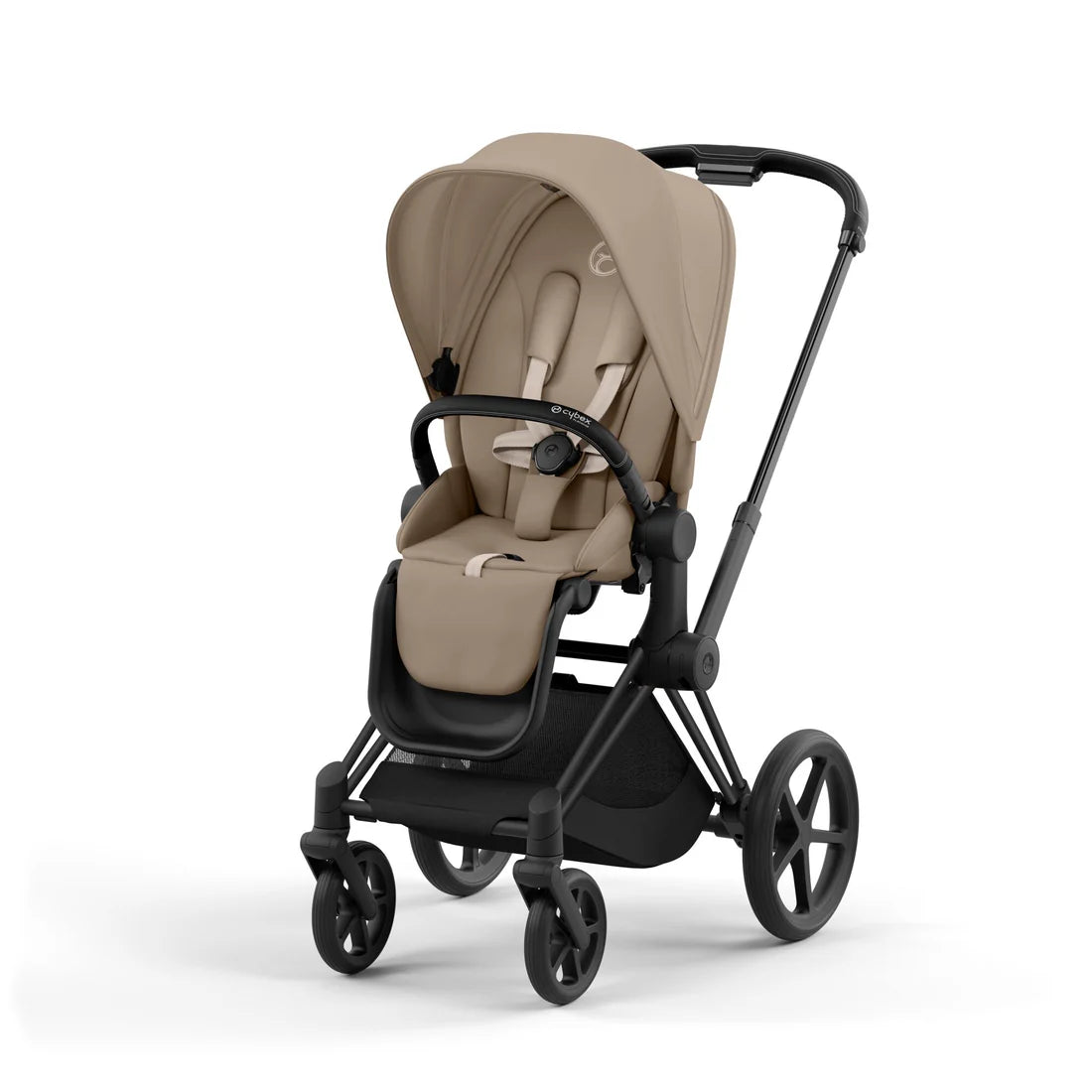 CYBEX PRIAM Set Gestell in Matt Black - Cozy Beige