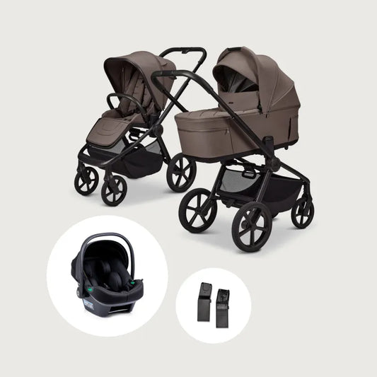 SET: 3in1 Kombikinderwagen RESEA Fold + Babyschale LOLA
 - greige