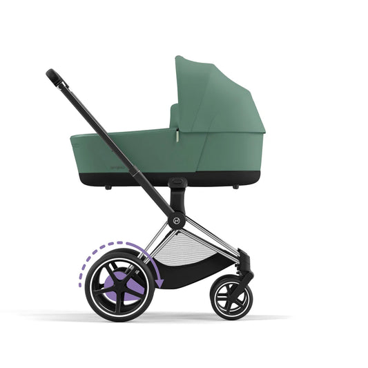 CYBEX e-PRIAM Set Gestell in Chrome Black - Leaf Green