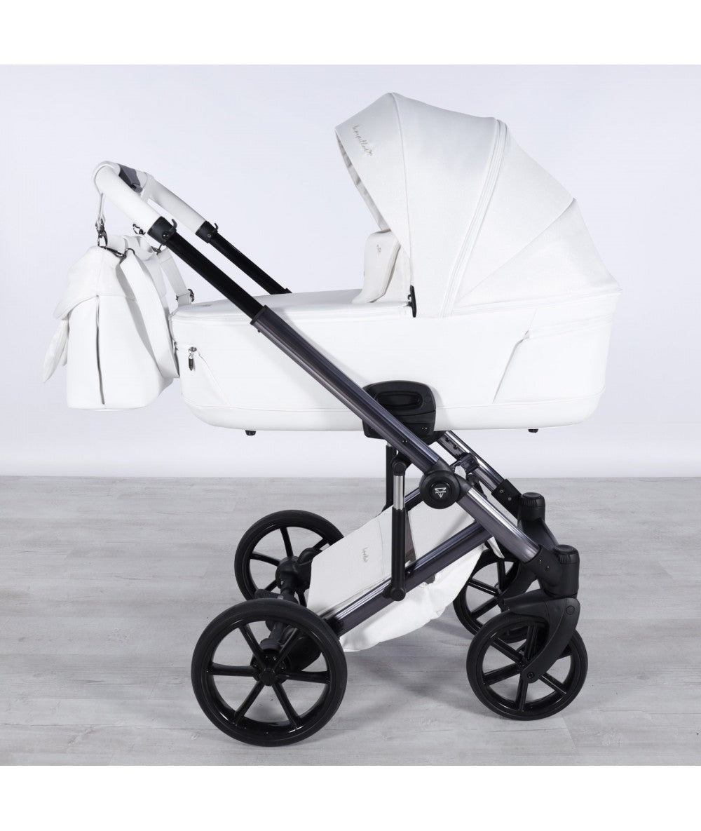 Junama Diamond Le Papillon Kombi-Kinderwagen - Glitter White