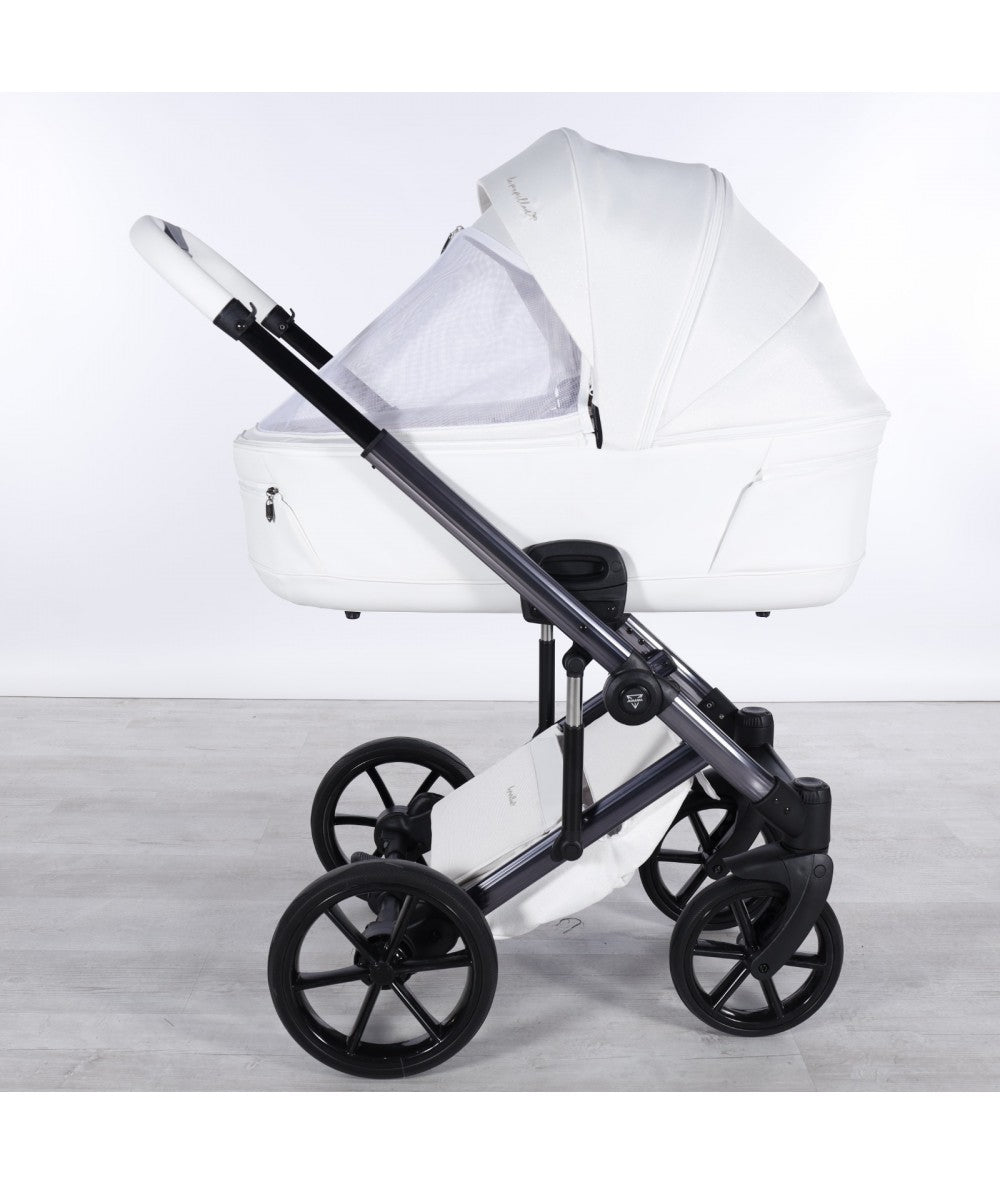 Junama Diamond Le Papillon Kombi-Kinderwagen - Glitter White